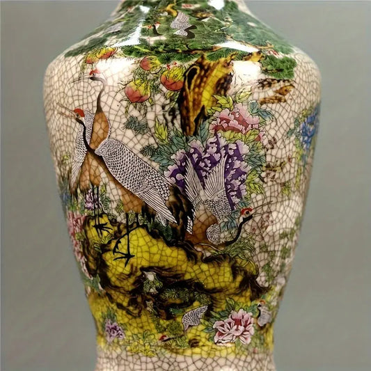 Vase des Grues Immortelles – Vase Oriental Grues Sacrées Vases