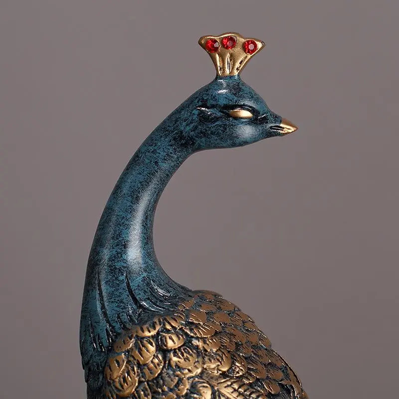 Paon Impérial – Statue Paon Orientale Symbolique Sculptures et statues