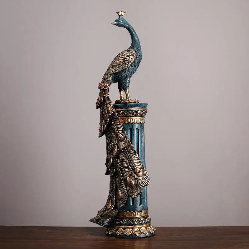 Paon Impérial – Statue Paon Orientale Symbolique Sculptures et statues